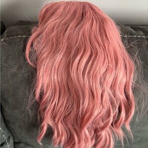 Pink Wavy Hair Wig
